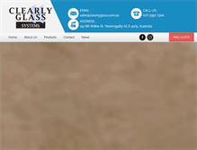 Tablet Screenshot of clearlyglass.com.au